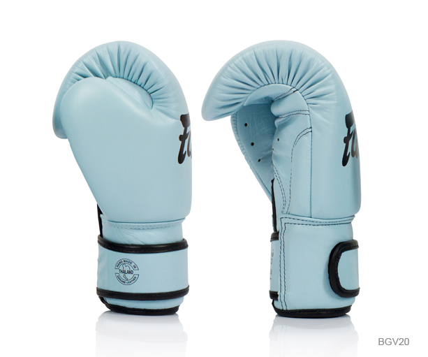 baby blue boxing gloves