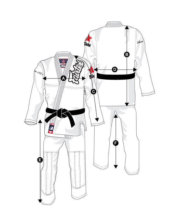 Martial Arts Clothing Size Chart Sante Blog